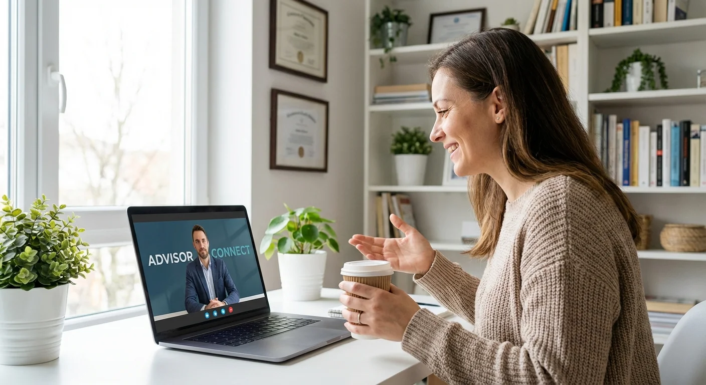 A blurred view of a professional auto shop through a car window.