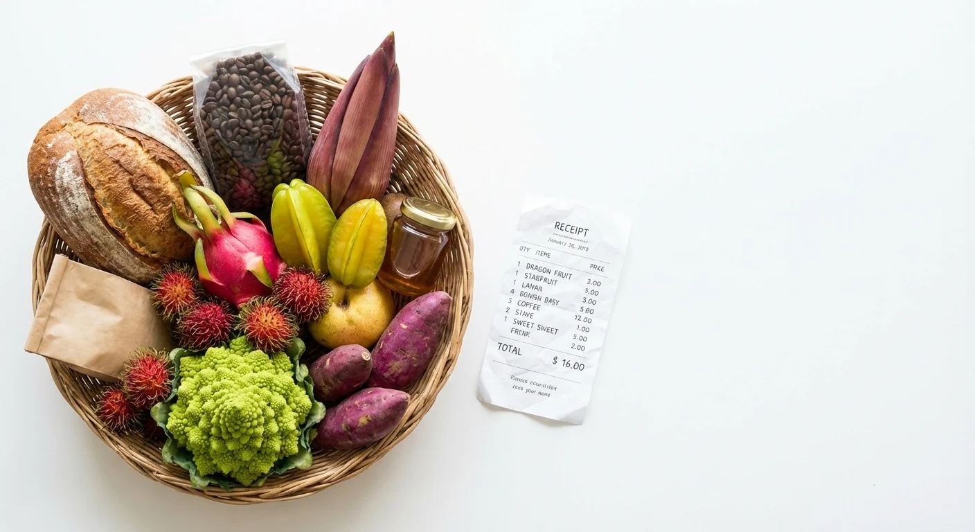 A person confidently checking their phone in a bright, busy city plaza.