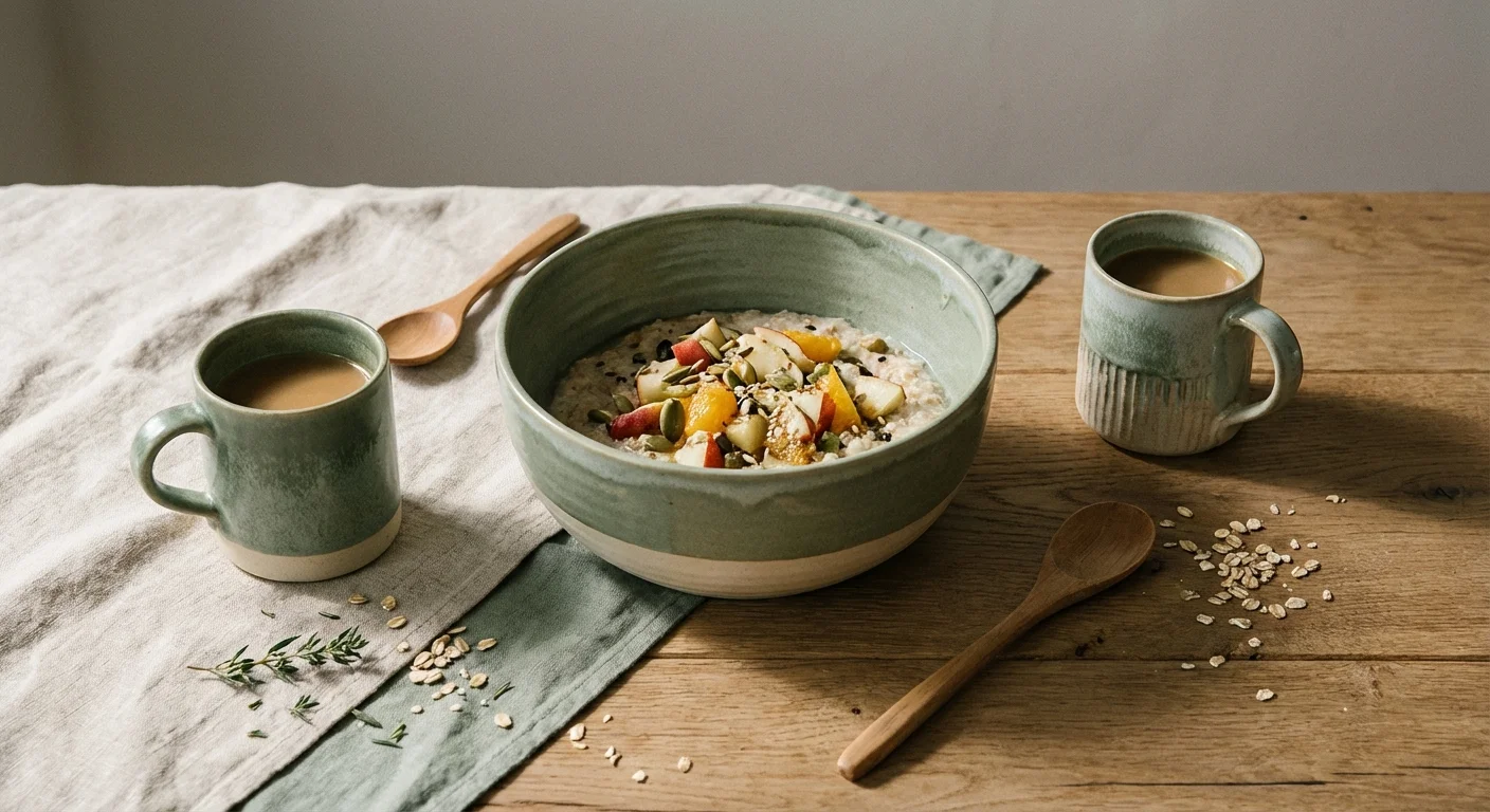A top-down view of three vessels on a table, metaphorically representing the 'his, hers, and ours' bank account system.