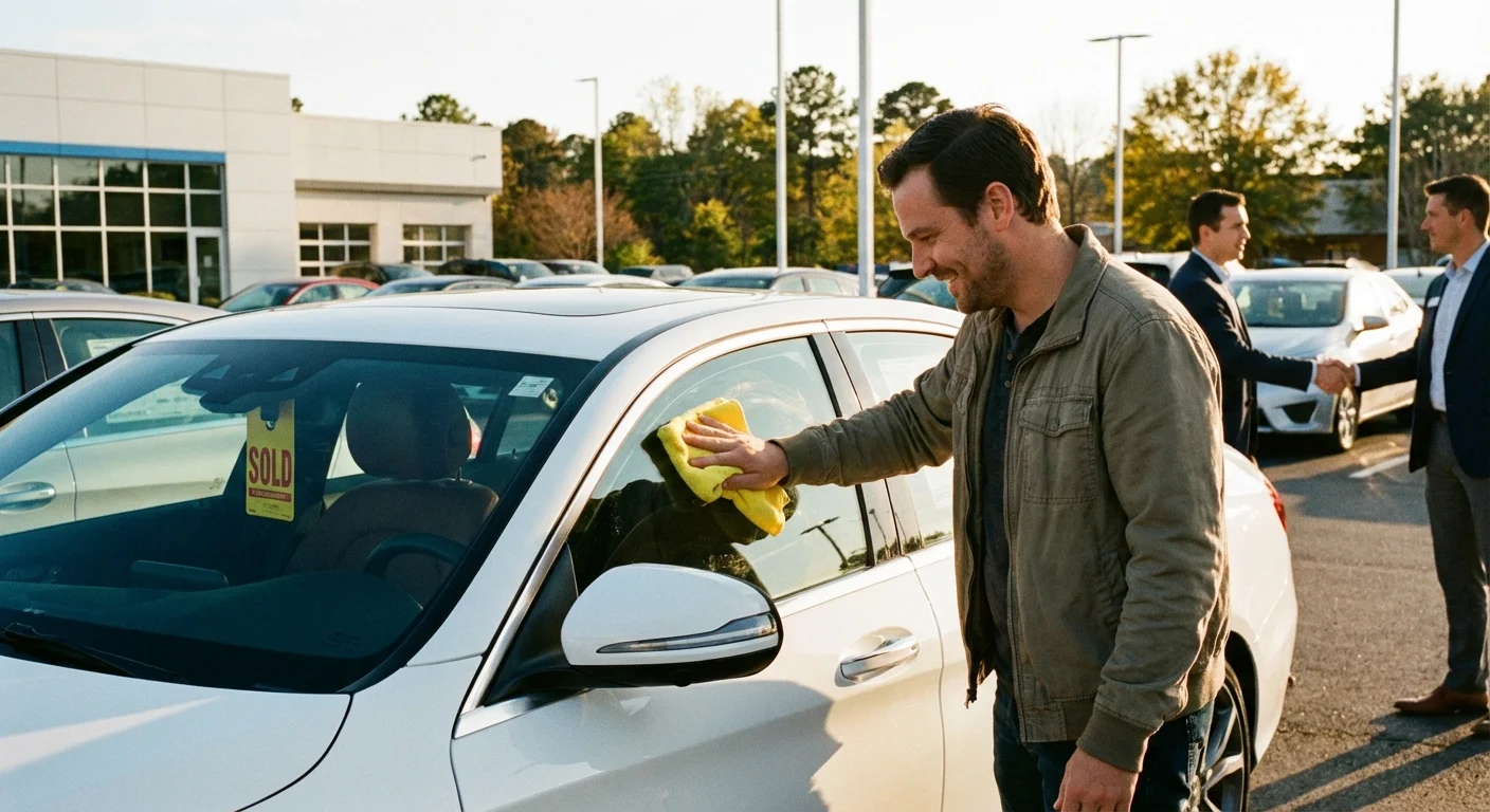 A woman smiling confidently at her laptop in a bright, modern home office.