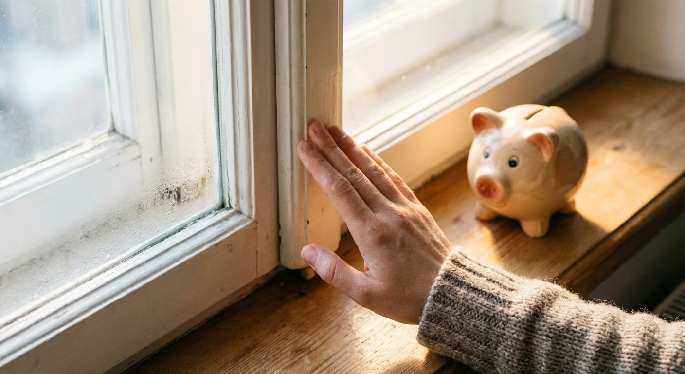 Flat lay of grocery staples including eggs, rice, beans, and bananas on wood.