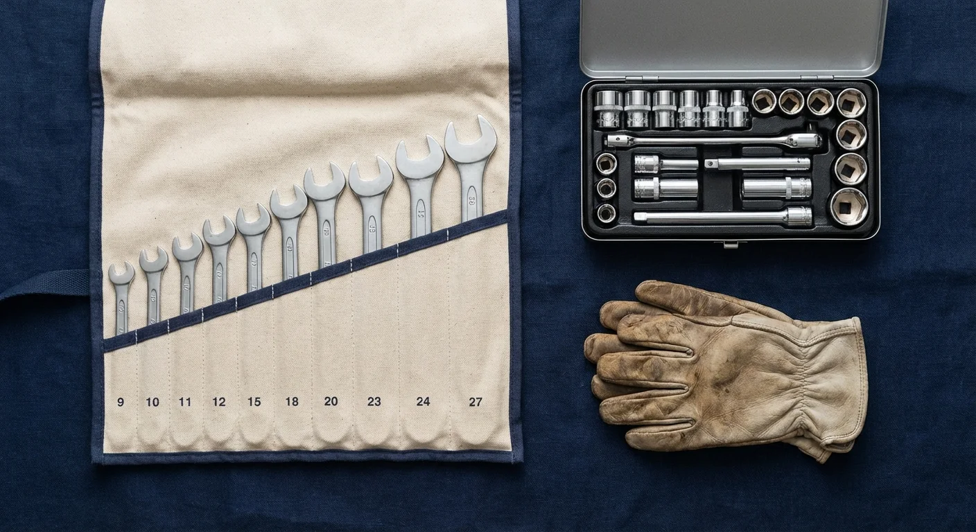 A man focused on his laptop at an organized desk.