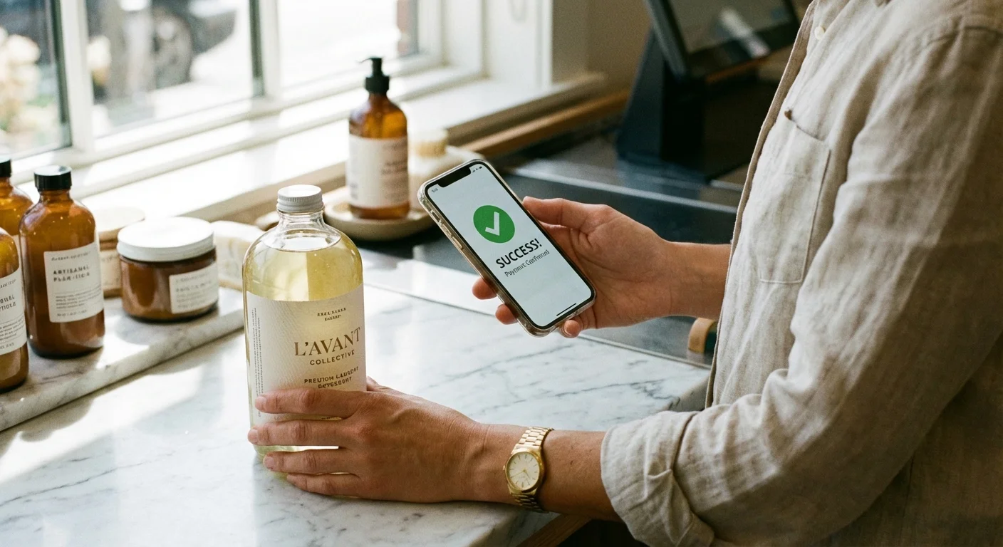A close-up of someone using a debit card in a modern setting, highlighting the accessibility of Money Market Accounts.