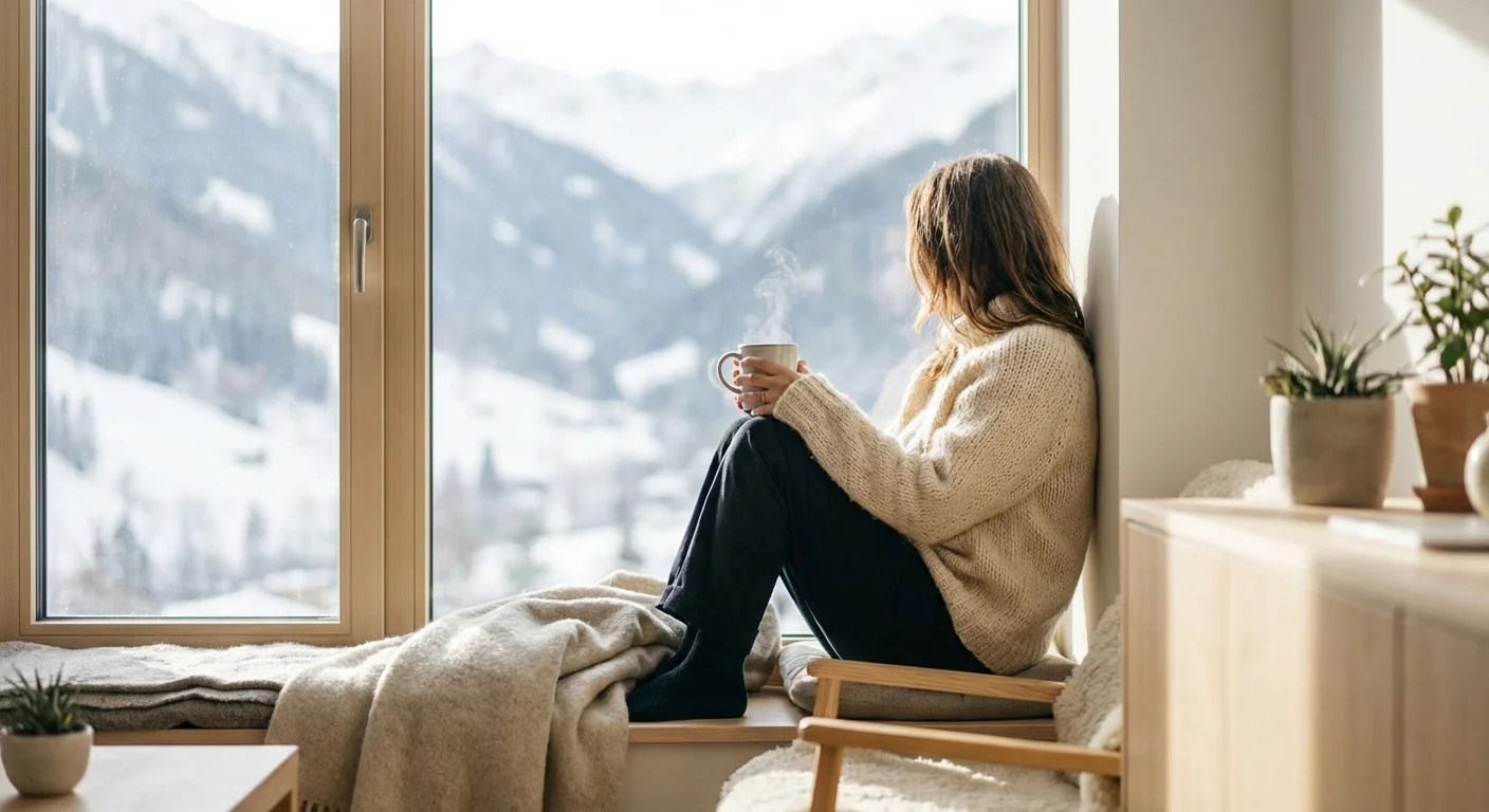 A person making coffee at home, representing small daily savings that add up to a holiday fund.
